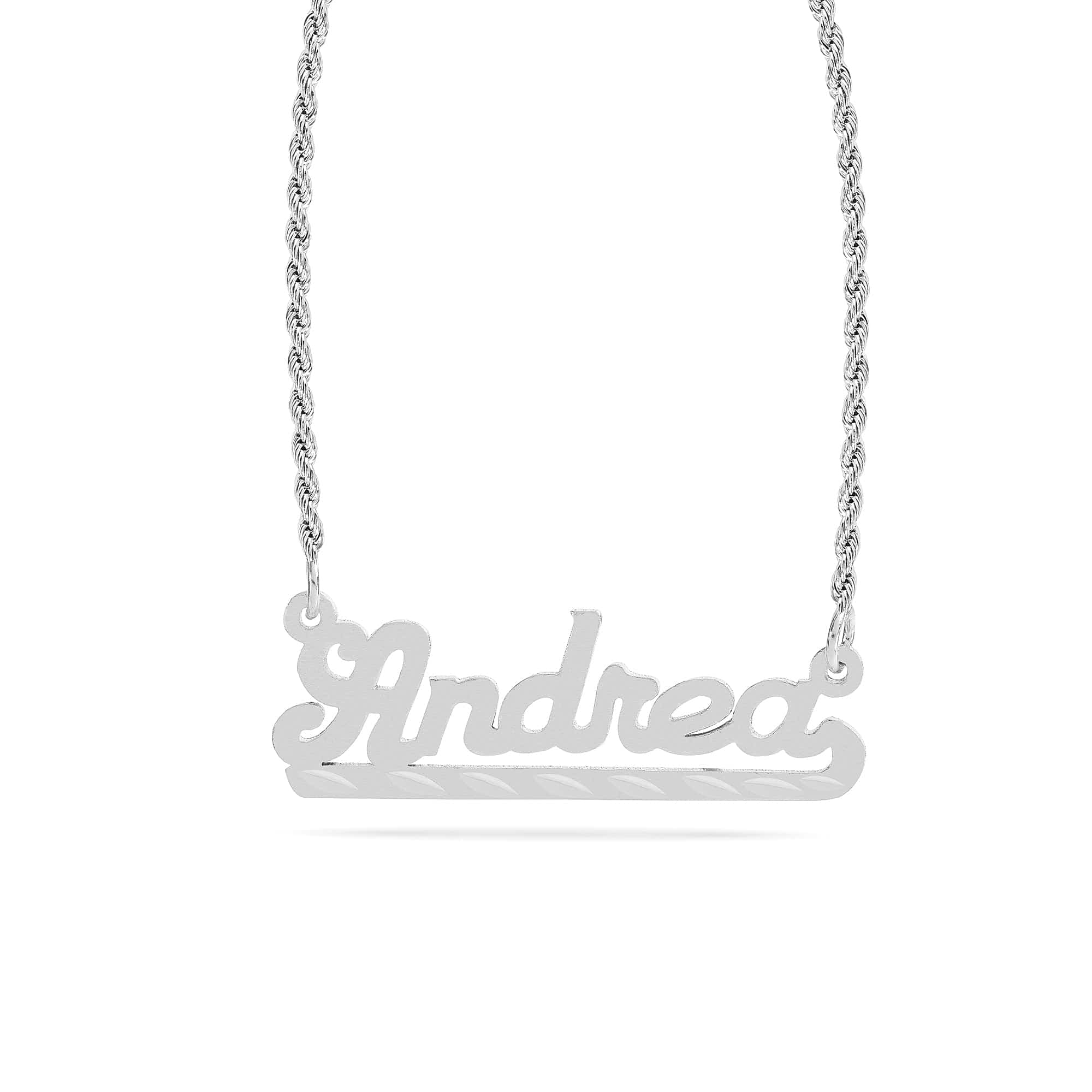 Andrea name necklace store