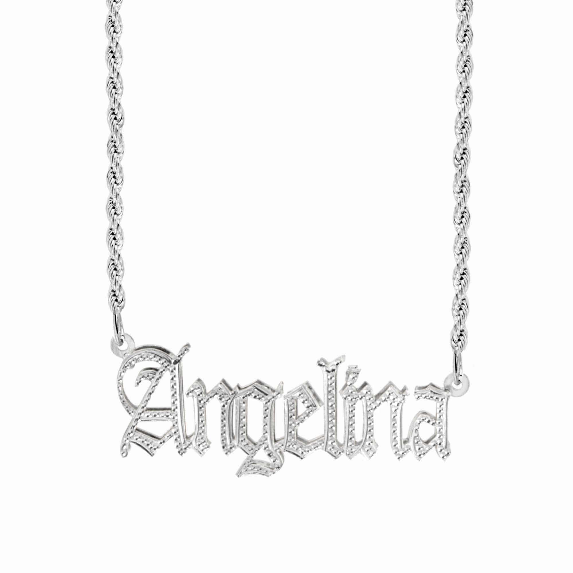 Custom Double Plated Name Necklace
