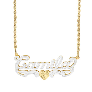 Double Plated Name Necklace "Camila"