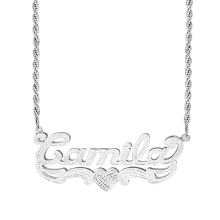 Double Plated Name Necklace "Camila"