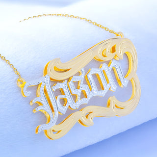 Double plated Name Necklace