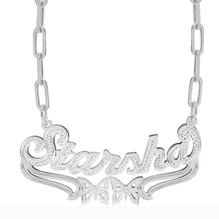 Copy of Custom Double Plated Name Necklace "Alicia"