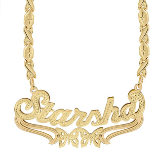 Copy of Custom Double Plated Name Necklace "Alicia"