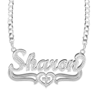 Copy of Double Plated Nameplate Necklace "Jessica"