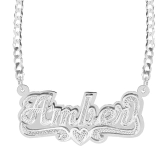 Personalized Double Plated Name Necklace "Amber"