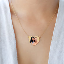 Load image into Gallery viewer, 1&quot; Heart Color Photo Pendant Split