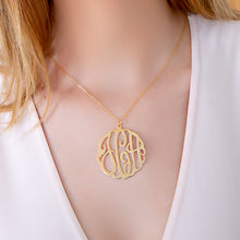 Load image into Gallery viewer, Script Monogram Pendant