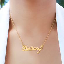 Load image into Gallery viewer, Scripted High Polished Name Necklace