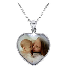 Load image into Gallery viewer, Sterling Silver Mother of Pearl Photo Pendant