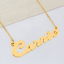 Load image into Gallery viewer, Scripted Carrie Name Necklace