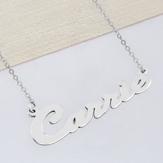 Scripted Carrie Name Necklace
