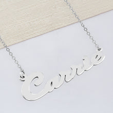 Load image into Gallery viewer, Scripted Carrie Name Necklace