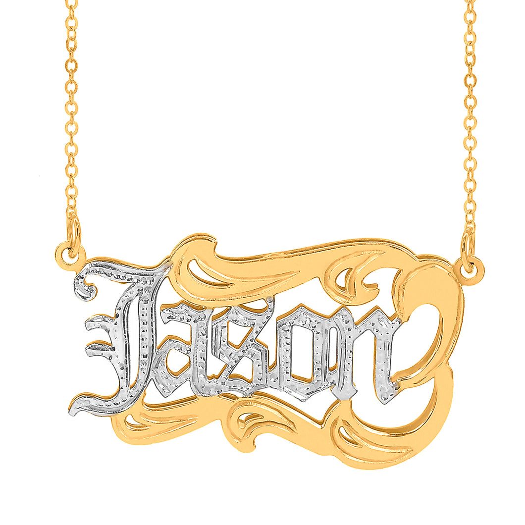 Double plated Name Necklace