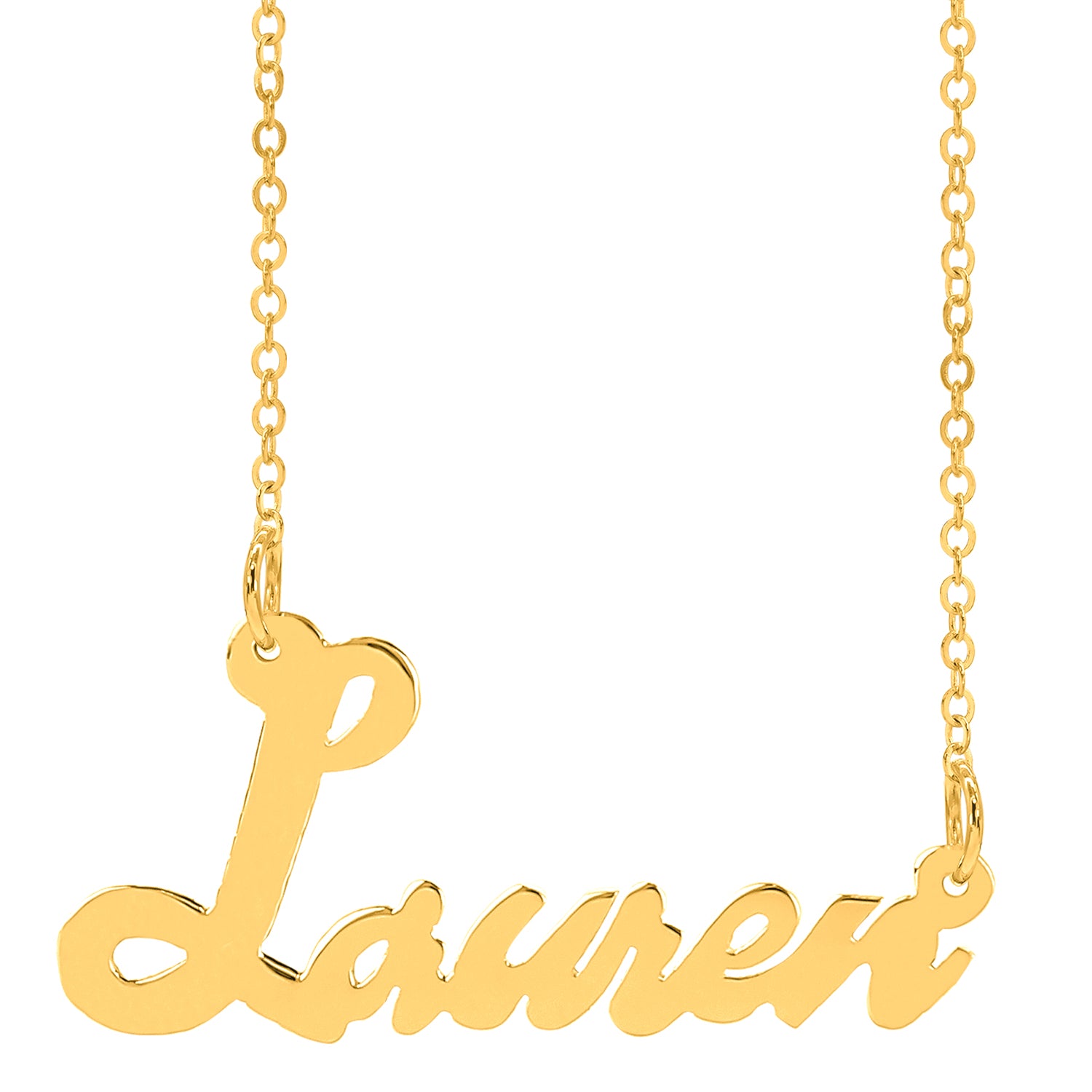 Scripted Lauren Name Necklace Jay Aimee Designs