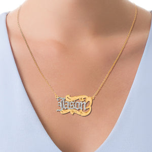 Double plated Name Necklace