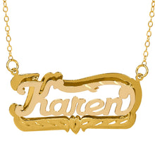 Load image into Gallery viewer, Double Plated Name &quot;Karen&quot; Necklace