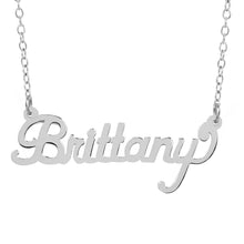 Load image into Gallery viewer, Scripted High Polished Name Necklace