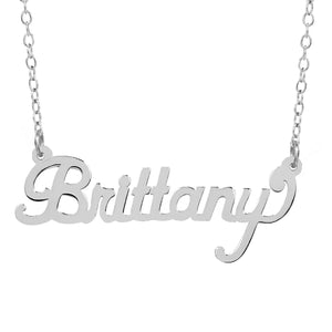 Scripted High Polished Name Necklace