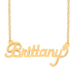 Scripted High Polished Name Necklace