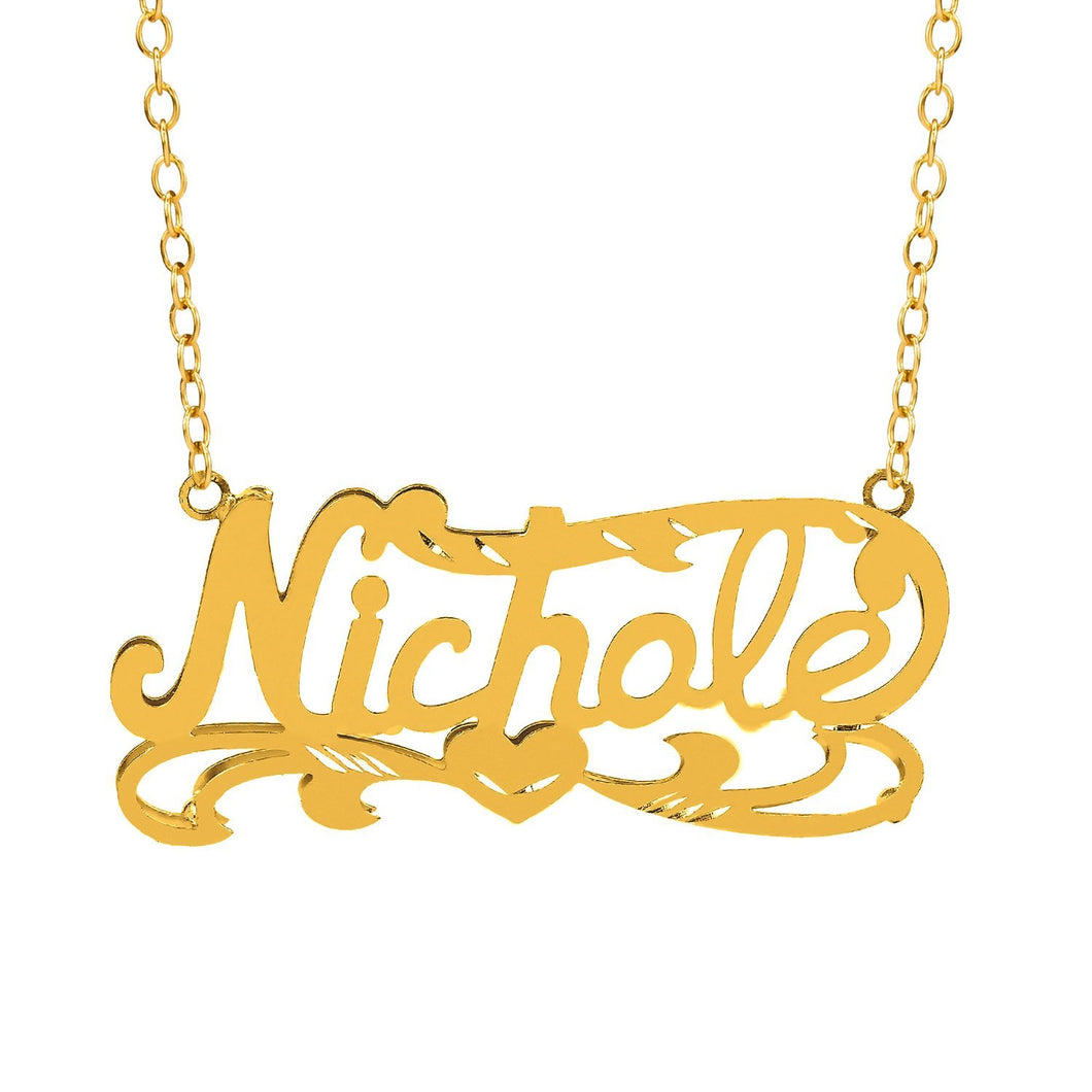 Double Plated Name Necklace