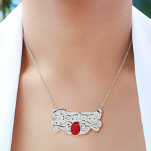Load image into Gallery viewer, Double Plated Name Necklace with Birthstone
