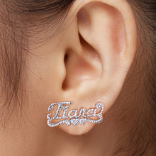 Load image into Gallery viewer, Stud Name Earrings