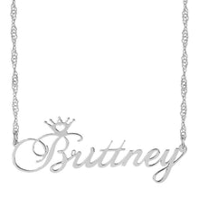 Load image into Gallery viewer, Personalized Name Crown Necklace