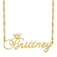 Load image into Gallery viewer, Personalized Name Crown Necklace