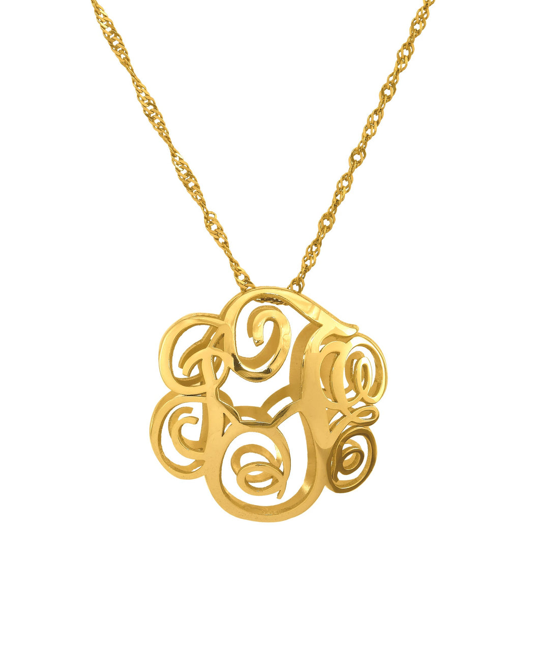 3D Monogram Necklace